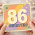 86th Birthday Card, 86 Fabulous Years Retro Birthday Card