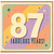 87th Birthday Card, 87 Fabulous Years Birthday Card
