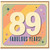 89th Birthday Card, Fabulous Years Retro Celebration Card