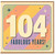 104th Birthday Card, 104 Fabulous Years Retro Birthday Card