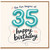 35th Birthday Card, Happy Birthday Card for 35 Year Old, Fun Balloon Number Birthday Card