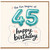 45th Birthday Card, The Fun Begins at 45 Happy Birthday Card