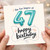 47th Birthday Card, The Fun Begins at 47 Happy Birthday Card