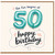 50th Birthday Card, Happy Birthday Card for 50 Year Old
