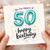 50th Birthday Card, Happy Birthday Card for 50 Year Old