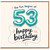 53rd Birthday Card, The Fun Begins at 53 Happy Birthday Card
