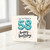 58th Birthday Card, Happy Birthday Card for 58 Year Old
