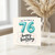76th Birthday Card, Happy Birthday Card for 76 Year Old