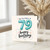79th Birthday Card, Happy Birthday Balloon Design Card