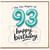 93rd Birthday Card, Happy Birthday The Fun Begins at 93