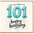 101st Birthday Card, The Fun Begins at 101 Happy Birthday Card