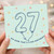 27th Birthday Card, Oh Now That’s A Big Birthday Card