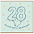 28th Birthday Card, Oh Now That's A Big Birthday Balloon Design