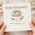 With Sympathy - Thinking of You Card, Floral Condolence Greeting Card, Pastel Flower Design for Loss and Bereavement, Comfort and Support