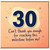 30th Birthday Card