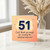 51st Birthday Card, Funny Milestone Birthday Card