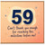 59th Birthday Card, Milestone Birthday Card, Funny Thank You Card