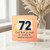 72nd Birthday Card, Can't Thank You Enough For Reaching This Milestone Before Me