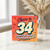 34th Birthday Card, Funny Retro Cheers to 34 Years of Being Awesome