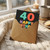 Sister 40th Birthday Card - Colourful Bold Typography - Happy 40 Birthday Sister - Milestone Greeting Card