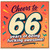 66th Birthday Card, Cheers to 66 Years of Being Awesome Retro Confetti Card