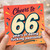 66th Birthday Card, Cheers to 66 Years of Being Awesome Retro Confetti Card