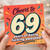 69th Birthday Card, Cheers to 69 Years of Being Fucking Awesome Card