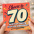 70th Birthday Card, Cheers to 70 Years of Being Awesome