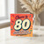 80th Birthday Card, Cheers to 80 Years of Being Awesome Funny Age 80 Card