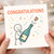 Congratulations Card - Champagne Pop Cartoon Celebration - Cute Stick Figure Greeting Card for Friends, Family or Colleagues - Blank Inside