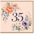 35th Birthday Card, Floral Design