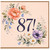 87th Birthday Card, Floral Birthday Card