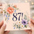 87th Birthday Card, Floral Birthday Card