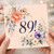 89th Birthday Card, Floral Watercolour Design
