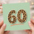 60th Birthday Card, Leopard Print 60 Card