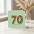 70th Birthday Card, Leopard Print Number 70 Card