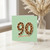 90th Birthday Card, Leopard Print Number 90 Card