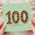 100th Birthday Card, Leopard Print 100 Card