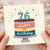 76th Birthday Card, Happy Birthday Cake Design