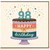 98th Birthday Card, Happy Birthday Cake Design Card