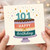101st Birthday Card, Happy Birthday Cake Design