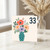 33rd Birthday Card, Floral Vase Design