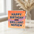 Brilliant Nephew Birthday Card - Happy Birthday To A Brilliant Nephew - Bold Typographic Design, Colourful Stars - Greeting Card