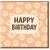 Daisy Birthday Card - Cute Floral Happy Birthday Greeting Card - Pastel Peach Daisies Design, A6 with Envelope, Blank Inside, for Her or Him