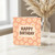 Daisy Birthday Card - Cute Floral Happy Birthday Greeting Card - Pastel Peach Daisies Design, A6 with Envelope, Blank Inside, for Her or Him