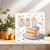 66th Birthday Card, You're 66 Today Cake & Candles, Square 145mm x 145mm, Confetti Celebration, For Him Her Friend Mum Dad, Includes Kraft Envelope