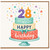 28th Birthday Card, Happy Birthday Cake Design