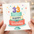 33rd Birthday Card, Happy Birthday Cake Design Card