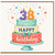 38th Birthday Card, Happy Birthday Cake Card