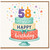 58th Birthday Card, Happy Birthday Cake Design